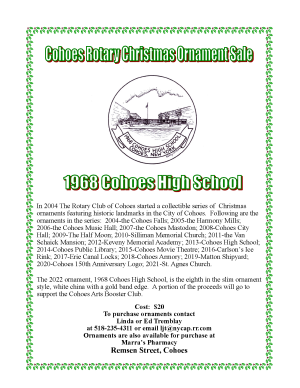 2022 Ornament n Mug 1968 Cohoes High School